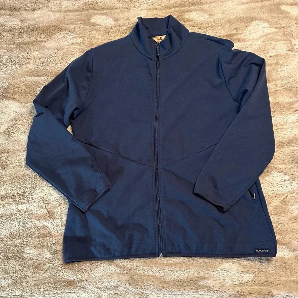 Woolrich Women's Full Zip Jacket Size Large Petite Blue